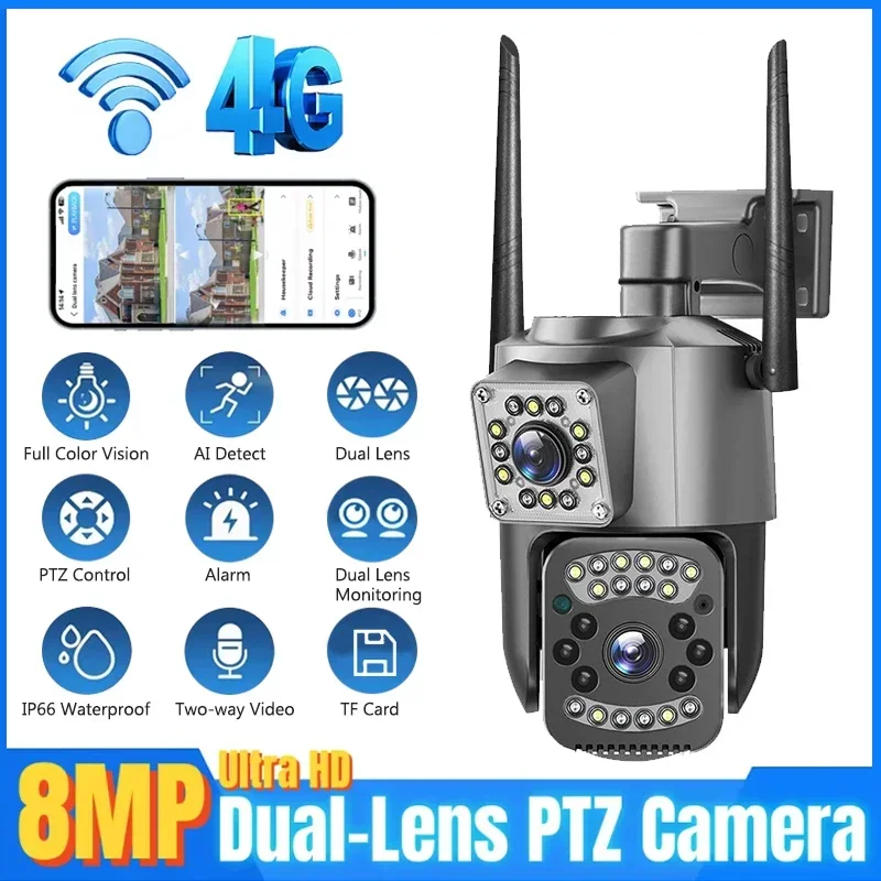 Home Cinema Outdoor - Kamera IP 8MP WIFI 4K PTZ