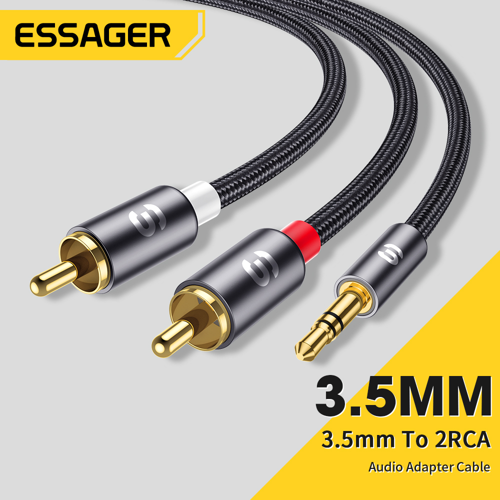 Home Cinema Solution - Essager RCA Audio Cable Stereo 3.5mm