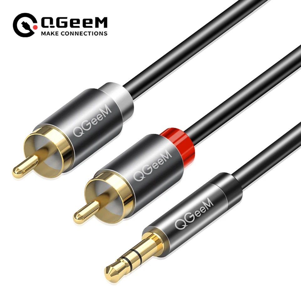 Kabel QGeeM RCA 2RCA do 3.5mm, – Home Cinema Solution recenzja i cena