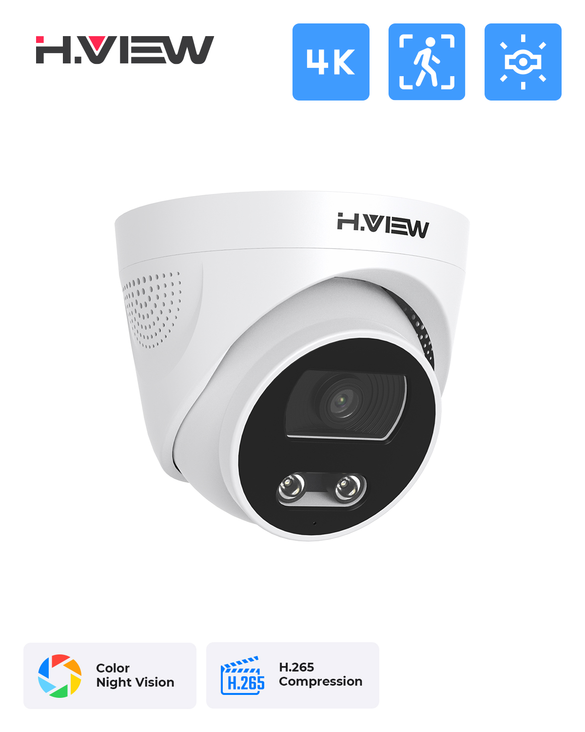 H.View 8Mp, że Poe kamera Ip A – Home Cinema Outdoor recenzja i cena