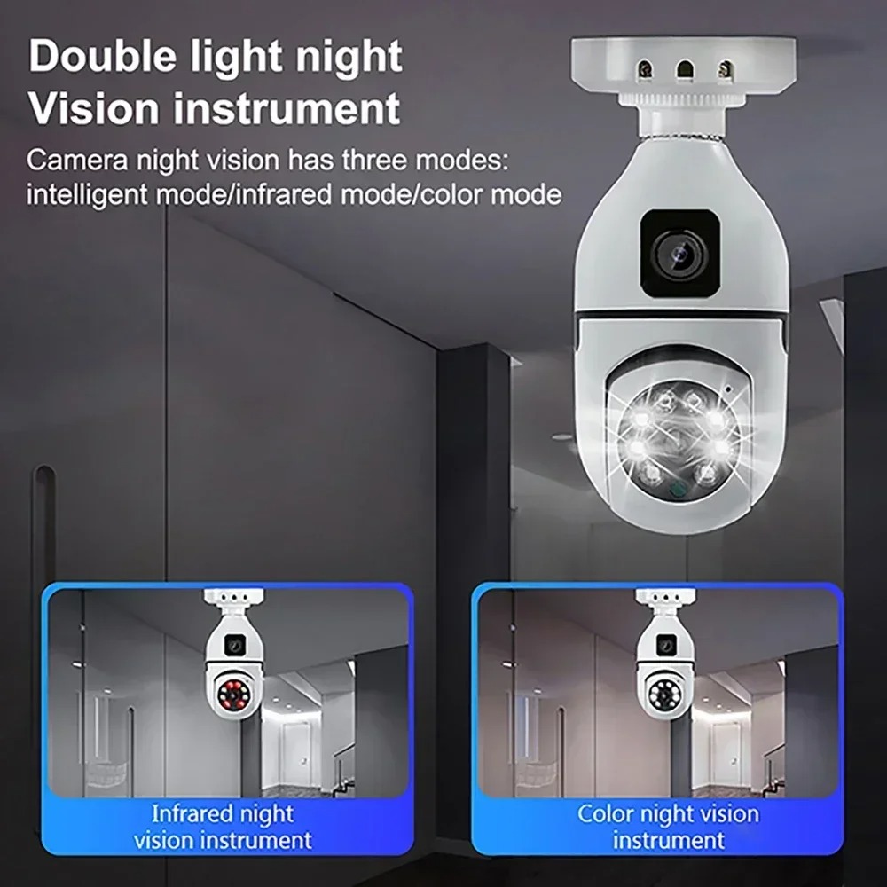 Kamera IP WiFi w żarówce E27,  – Home Cinema Outdoor recenzja i cena