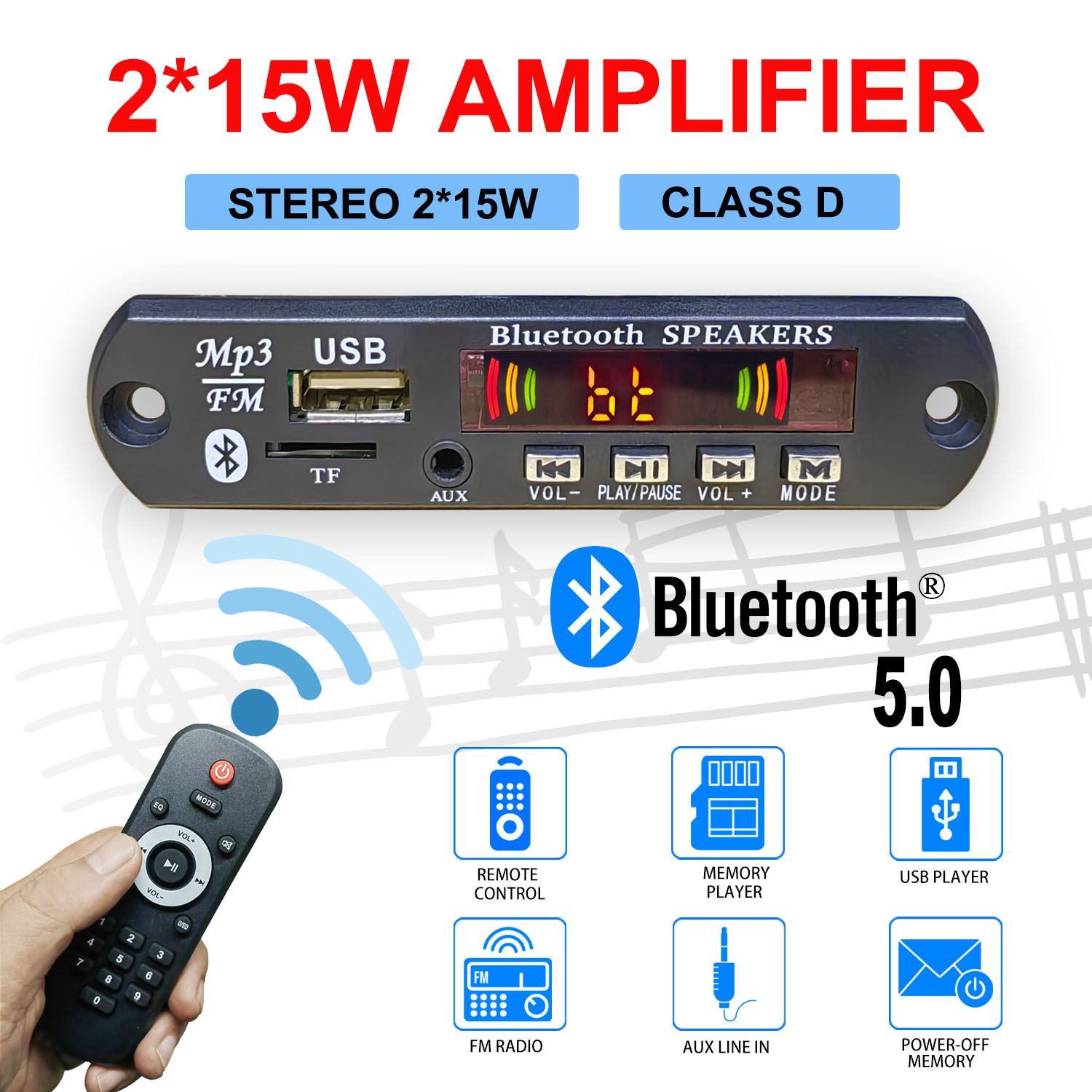DC 5V-32V 30W Bluetooth5.0 Wzm – Surround Sound Decoder recenzja i cena