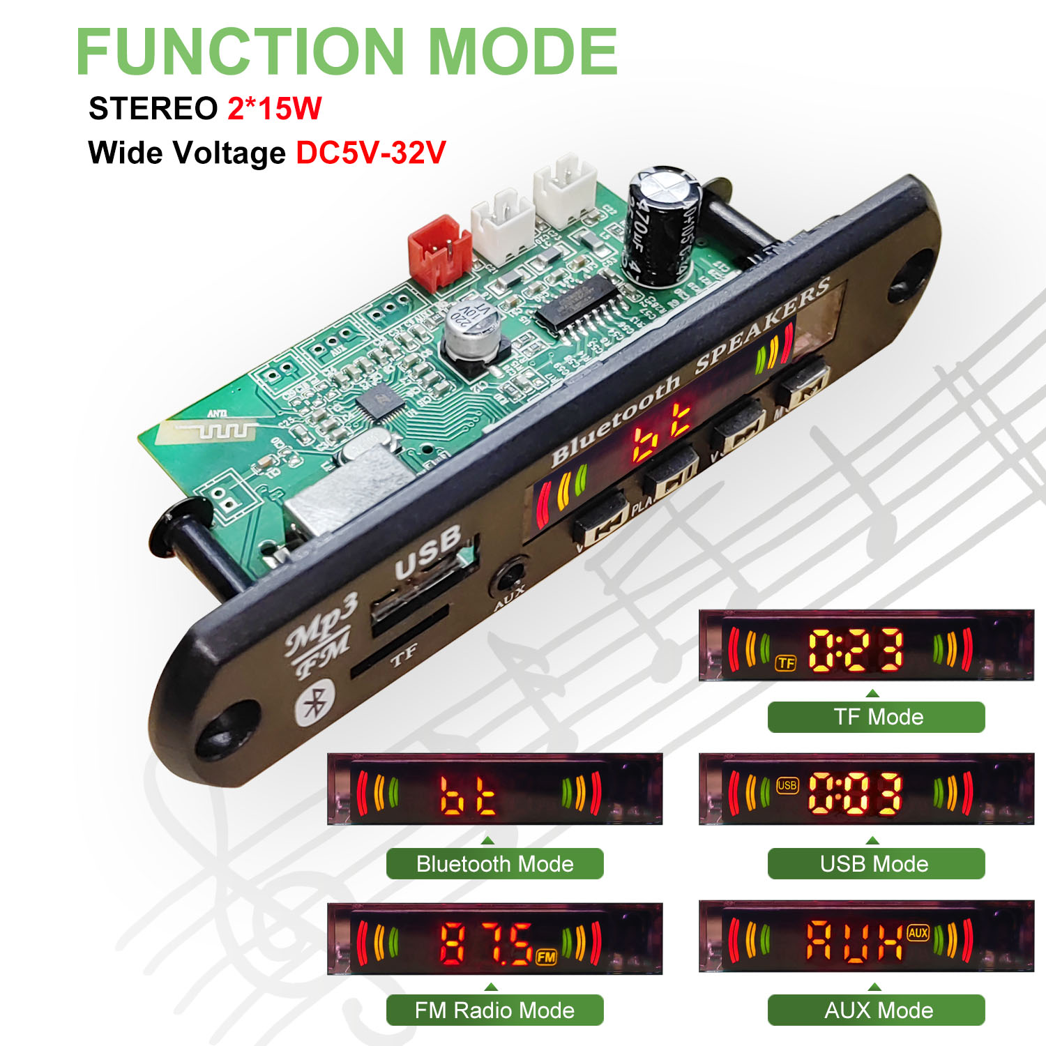 DC 5V-32V 30W Bluetooth5.0 Wzm – Surround Sound Decoder recenzja i cena